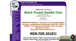 Desktop Screenshot of blackforestsaddleclub.com